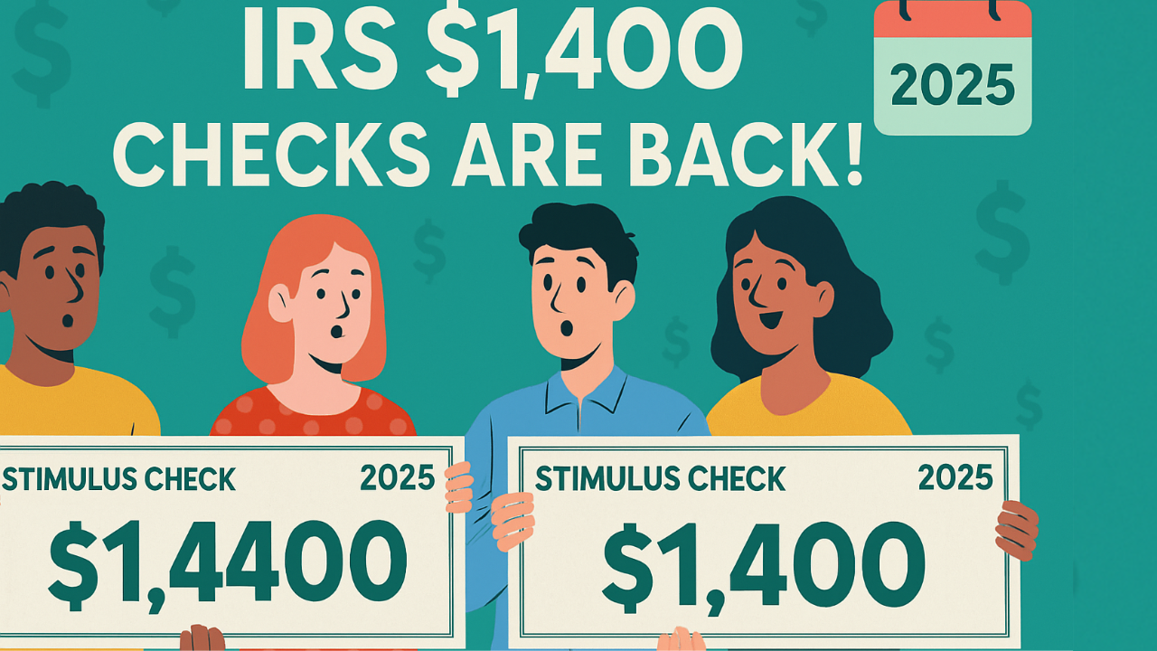 IRS Sending Surprise $1,400 Checks in 2025 — See If You’re on the List!